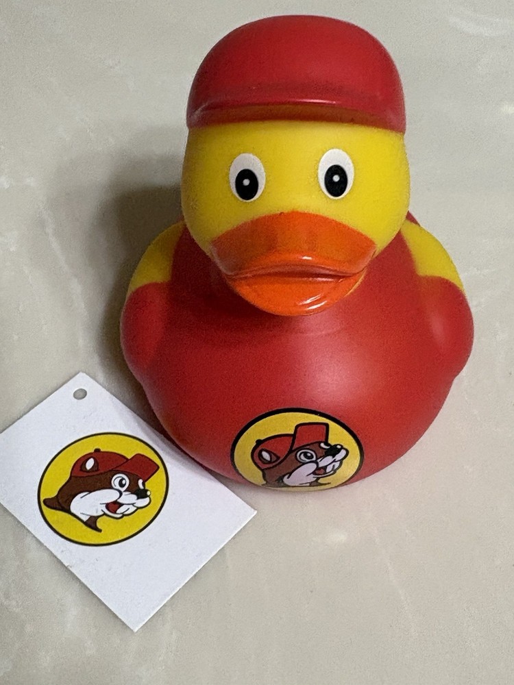 Buc-ee’s RUBBER DUCK With Red T-Shirt & Cap