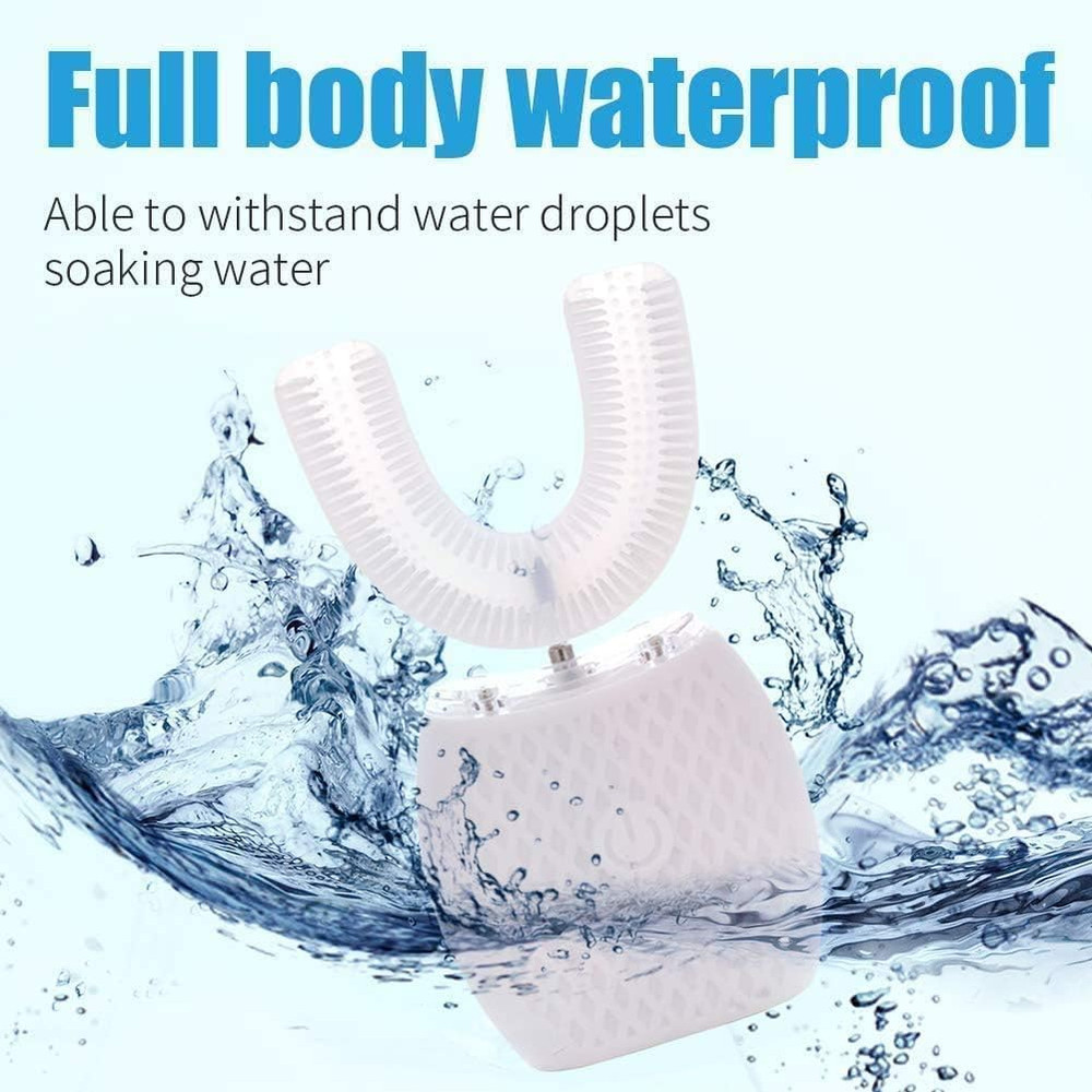 Automatic Ultrasonic 360 Sonic Toothbrush, Waterproof Rechargeable Electric, Tee
