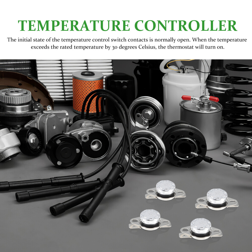 10Pcs Normally Open Temperature Switch Adjustable Thermal Control 250V 10A