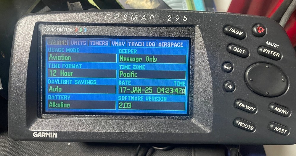 Garmin GPSMAP 295 Aviation