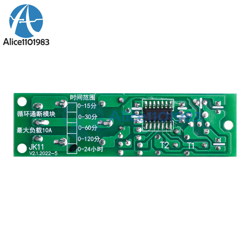 DC 5V 12V 24V 0-24h Adjustable Cycle Timer Delay Relay Module On/Off Switch