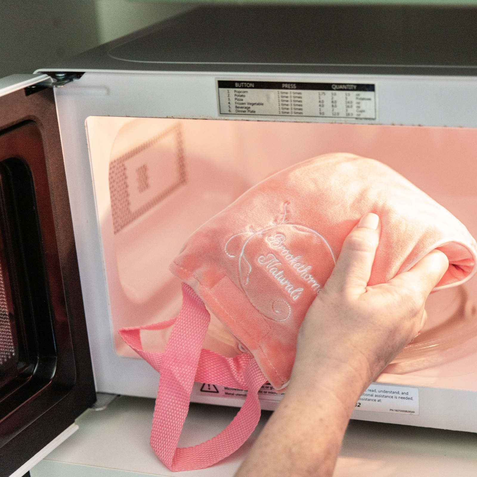 Microwave Heating Pad - Heated Neck Wrap - Clay Beads & Lavender for Moist Heat