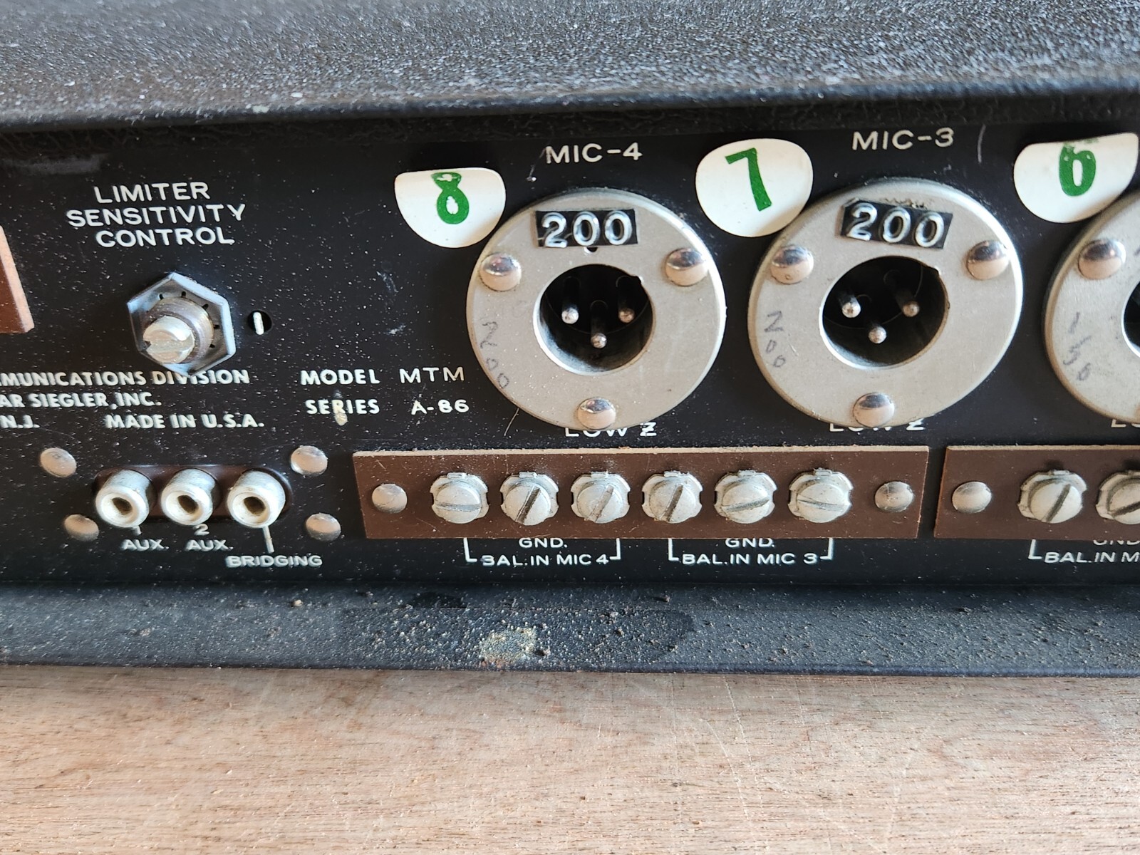 Bogen MTM Transistor Mixer Preamplifier Parts Repair A-86 Vintage USA Untested