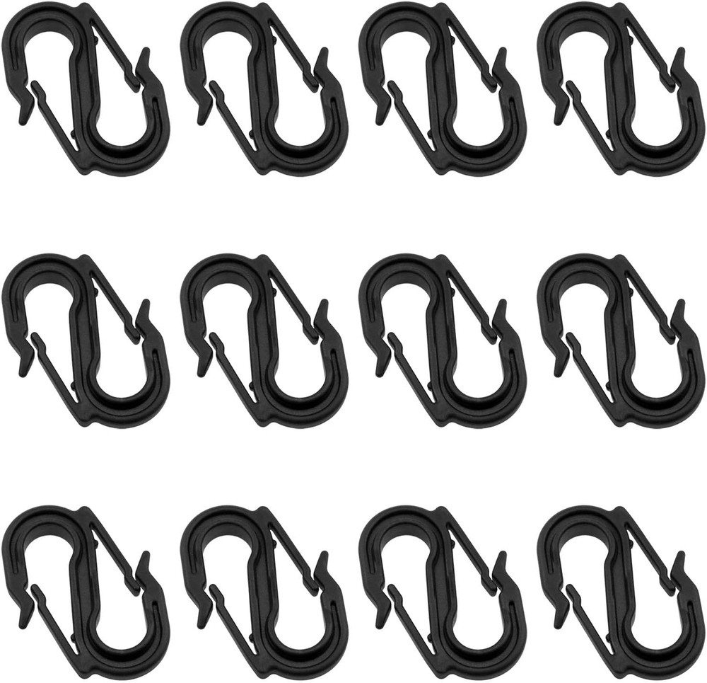Double-Ended S-Shaped Plastic Hook Plastic Hanging Hooks Outdoor Tent S-Type ...