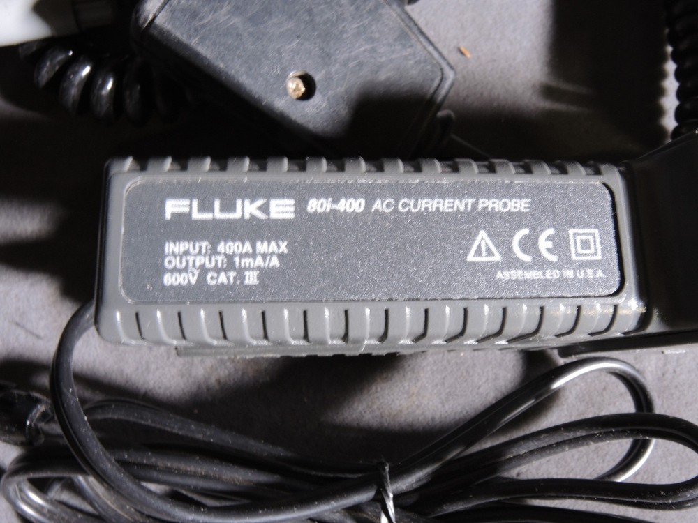 Biddle BITE Battery Charger Fluke Current Probe Duplex Helical Spring Point Lead