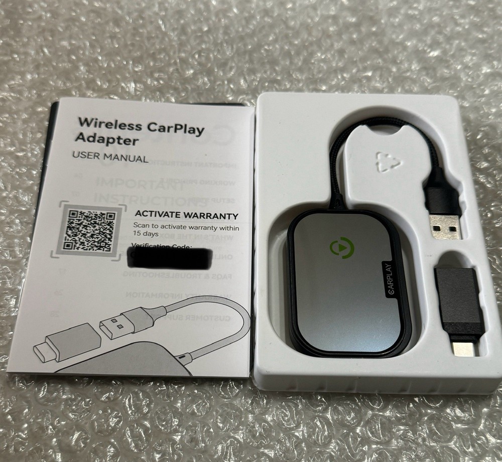 Wireless CarPlay Adapter for Apple iPhone, Converts Wired CarPlay to Wireless