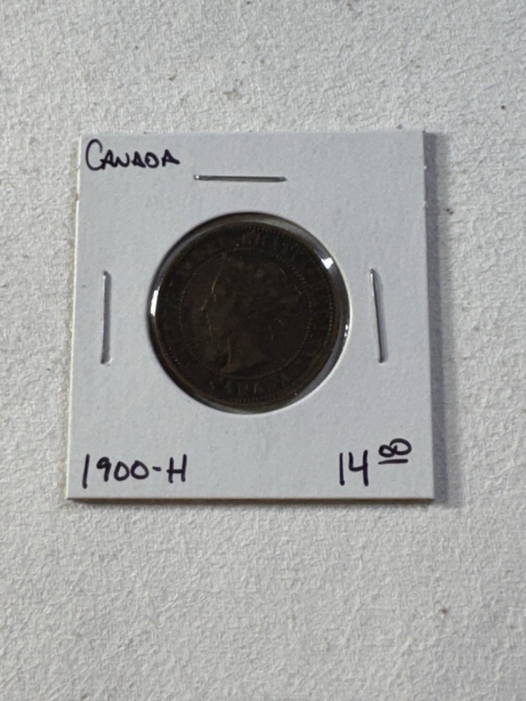 1900-H Canada Large Cent Bronze Coin