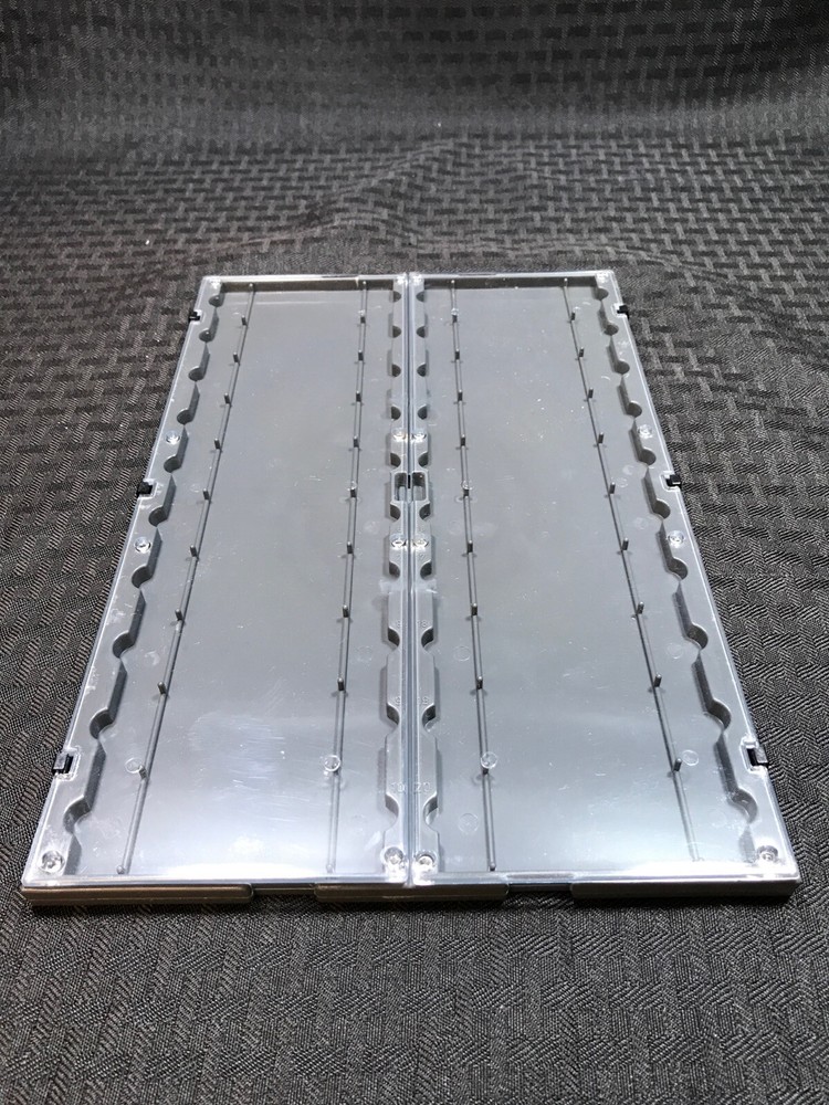 GLOBE 20-Place HIPS Microscope Slide Storage Protector Holder Gray