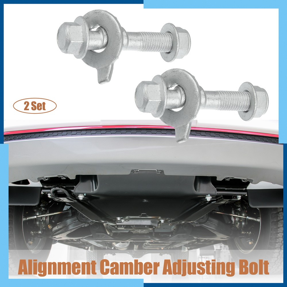 Pack(2) Alignment Camber Caster Castor Adjusting Bolt Kit for Dodge for Honda
