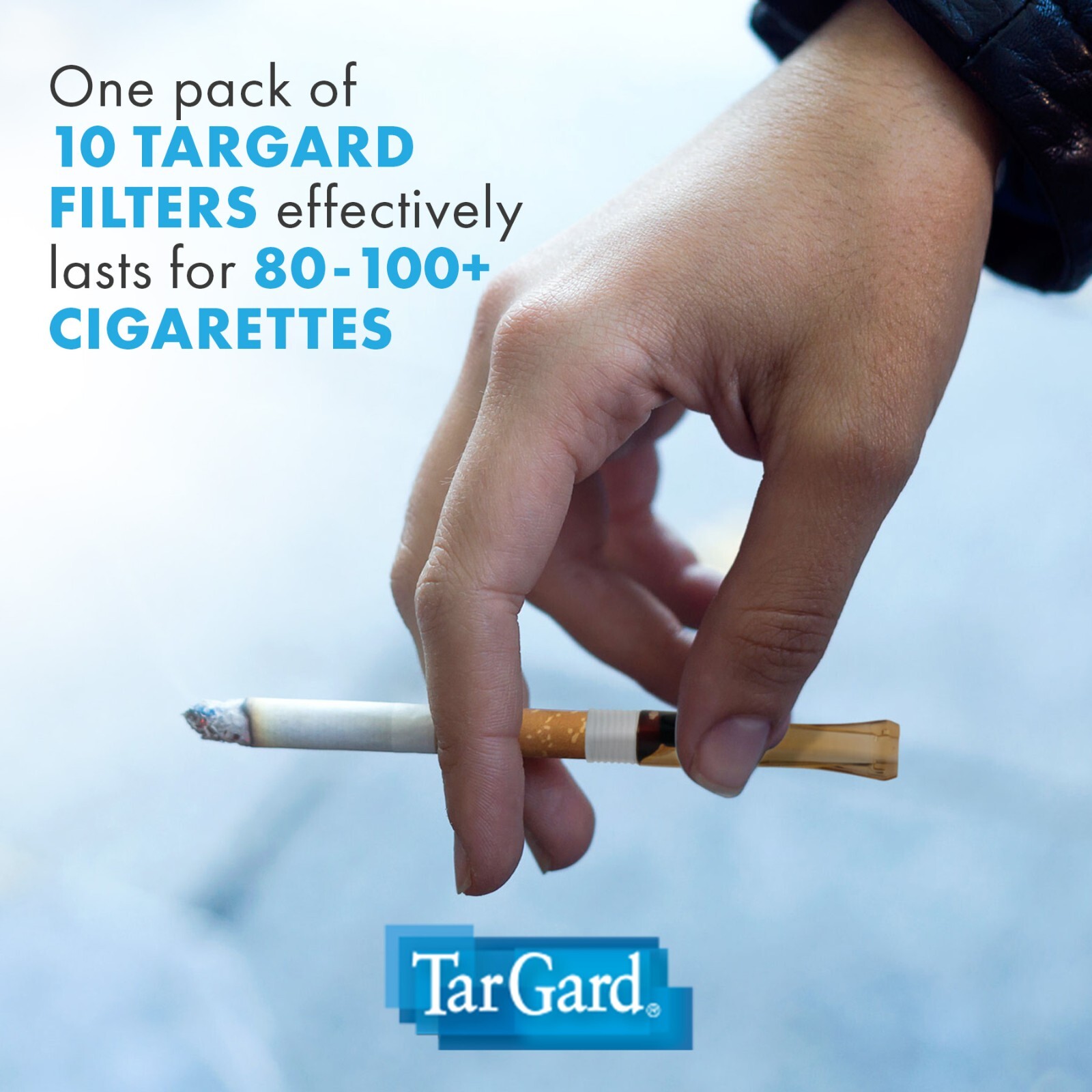 TarGard Disposable Amber Cigarette Filters 20 Pack Tar Gard Guard Stop Tar Block