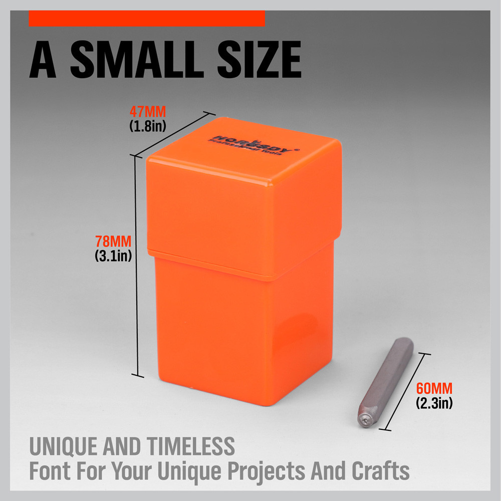 37pc Number and Letter Punch Set Hardened Steel Metal Die Jewelers w/Case