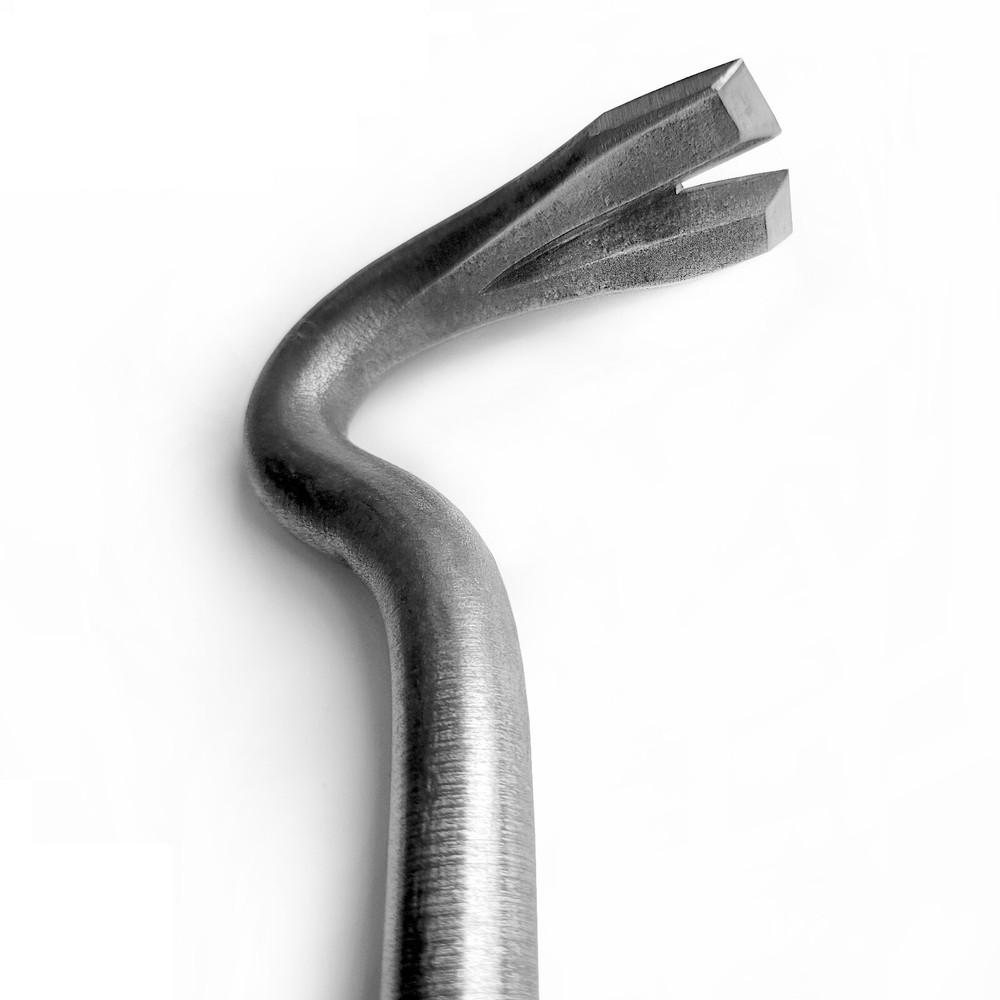 Titanium nail puller, lightweight, handmade, length 250 mm / 9.85 in