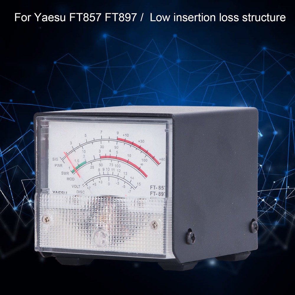SWR Test Meter Pointer Type Power Detector Standing Ratio Meter Tool Part