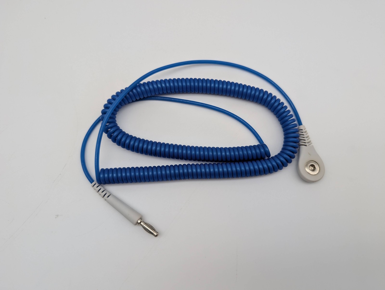 Desco 09121 Jewel ESD Wrist Strap Coiled 10ft Length Single Conductor 4mm Snap