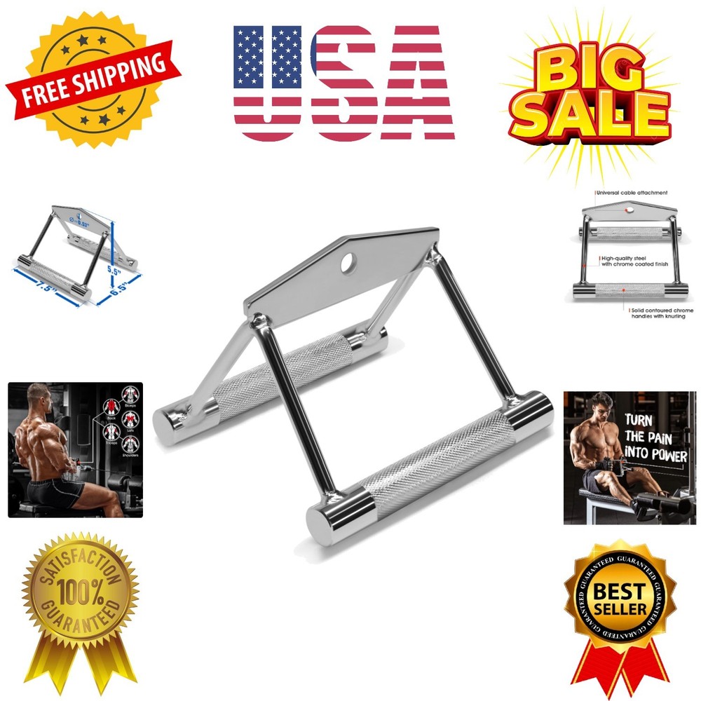 Cable Machine Attachment, Double D Handle & Tricep Rope Cable Attachment, Wei...