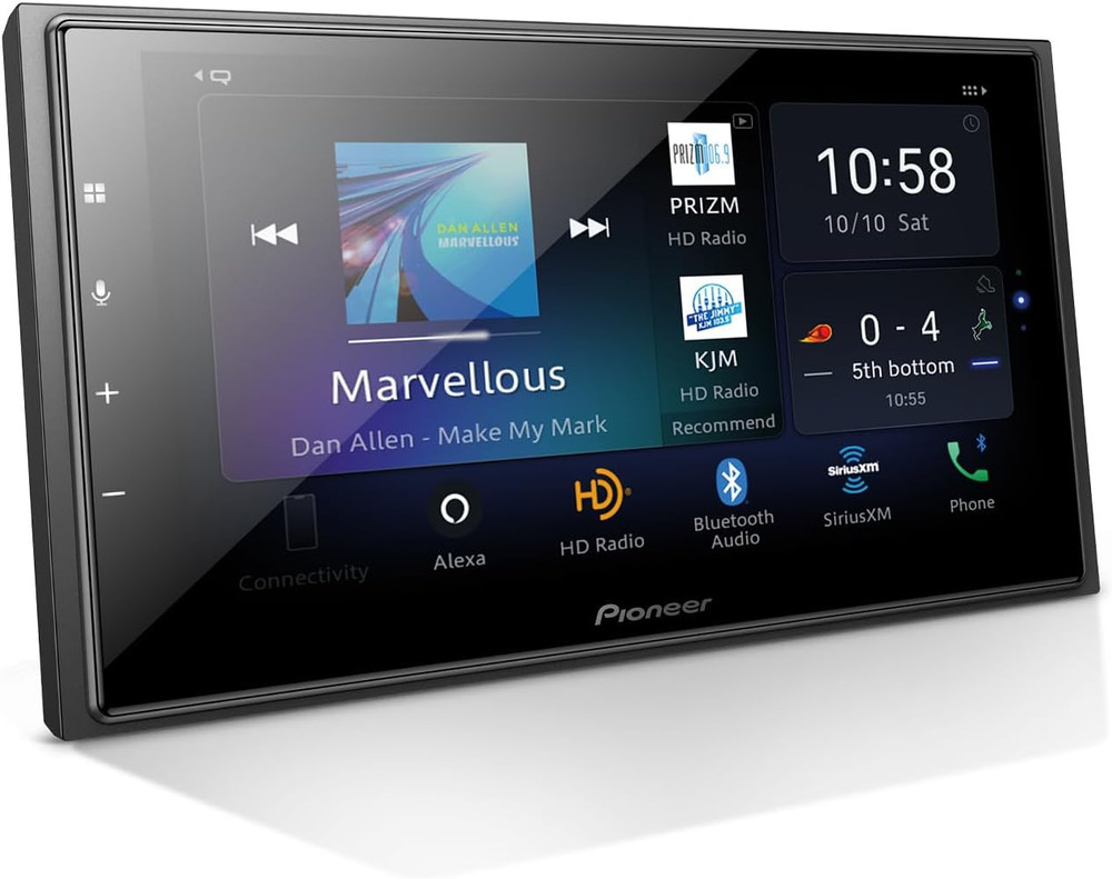DMH-W4660NEX 6.8" Capacitive Touchscreen, Double Din – Wireless & Wired Apple Ca