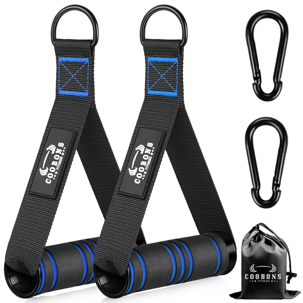 Heavy Duty Exercise Handles, Gym Cable Handles for Cable Machine Attachments