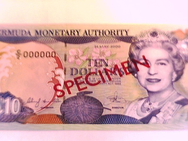 Bermuda 2000 Ten Dollar SPECIMEN note Choice Crisp Uncirculated.
