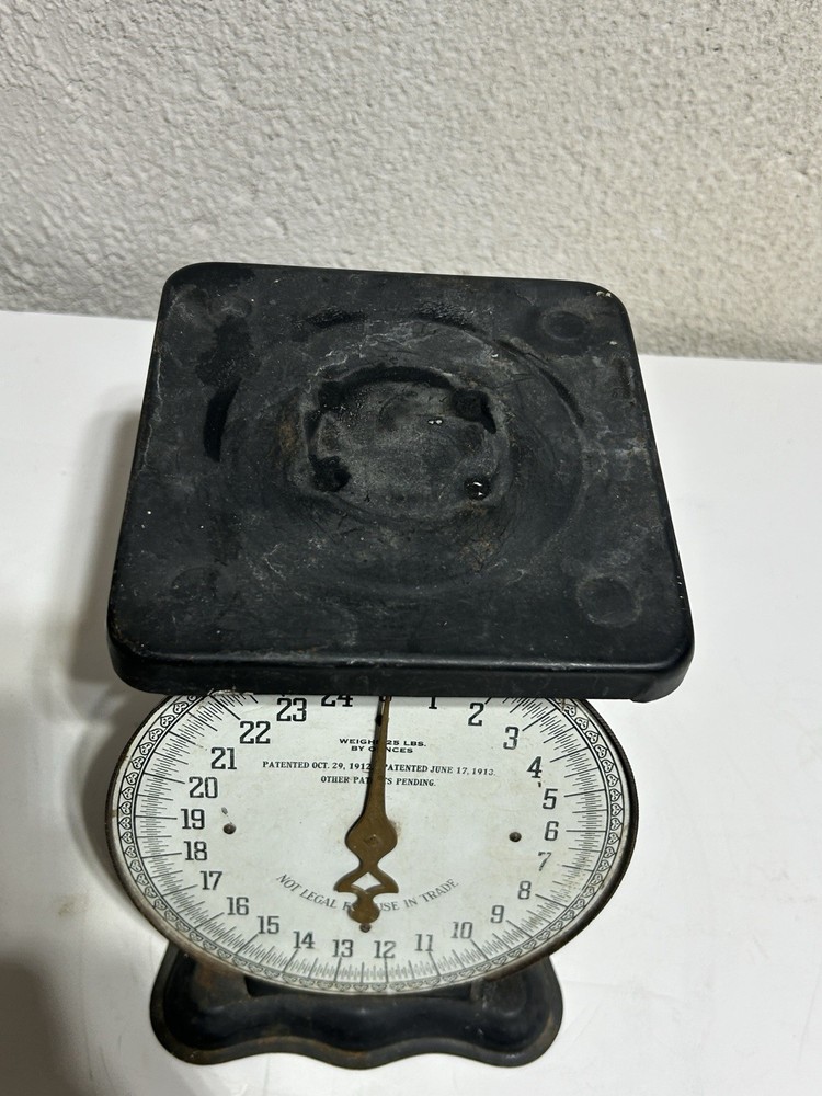 antique kitchen scale 25 pound #4 1912