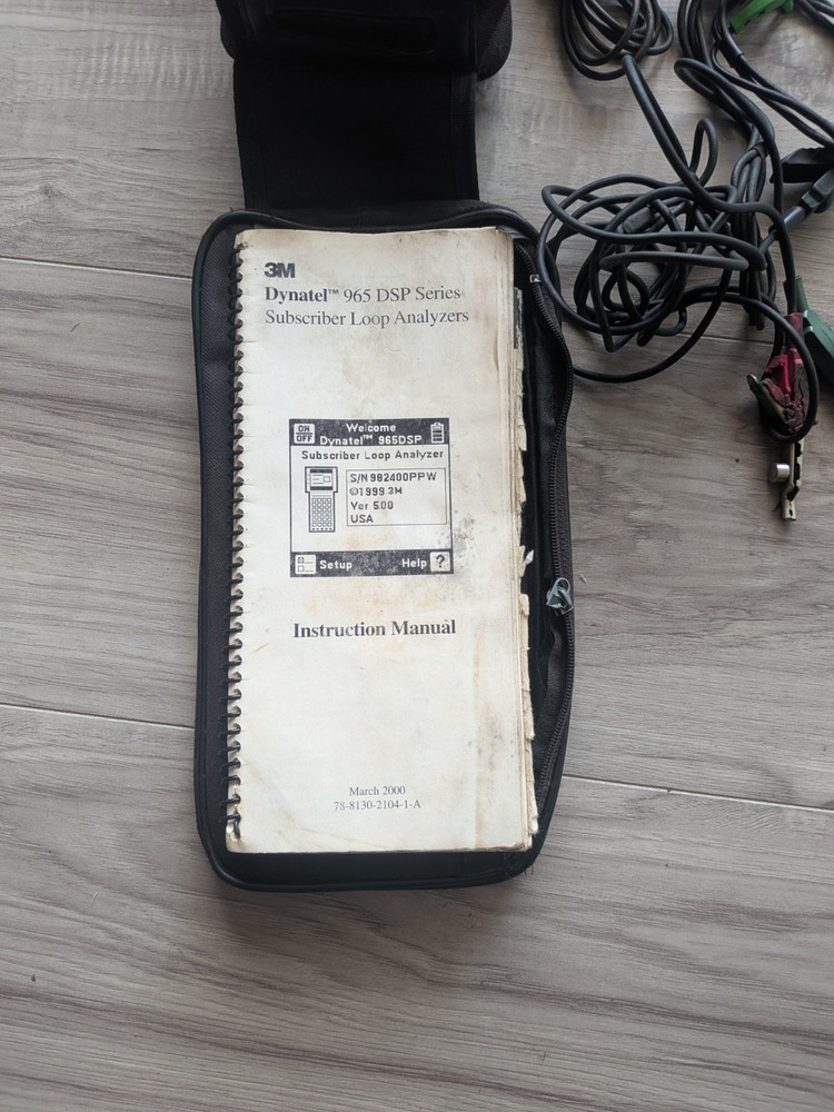 3M Dynatel 965DSP Loop Analyzer TDR.. subscriber loop analyzers