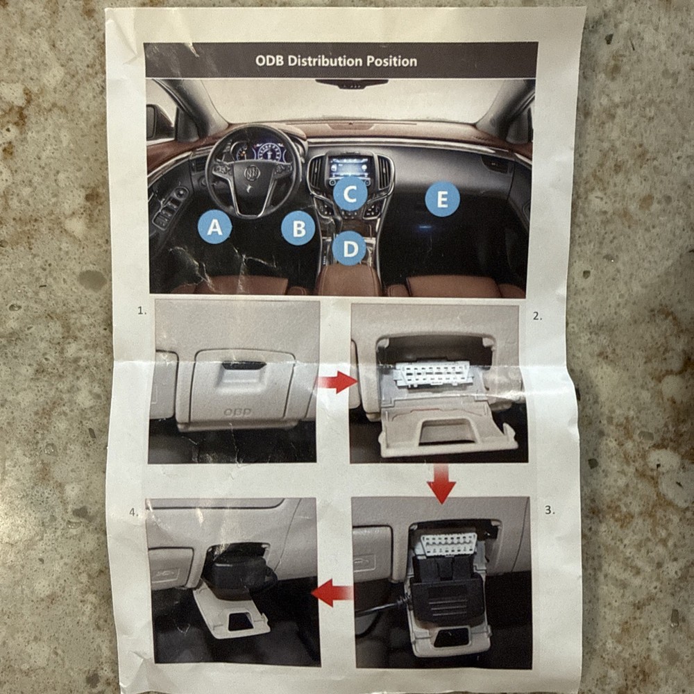 OBD2 Power Cable for Dash Camera, Mini USB to OBD-II