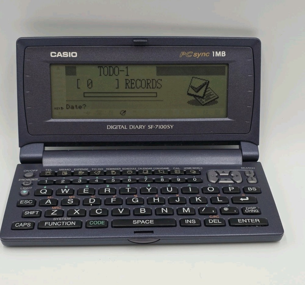 Casio Digital Diary SF-7100SY Plus~1MB~ PC SYNC