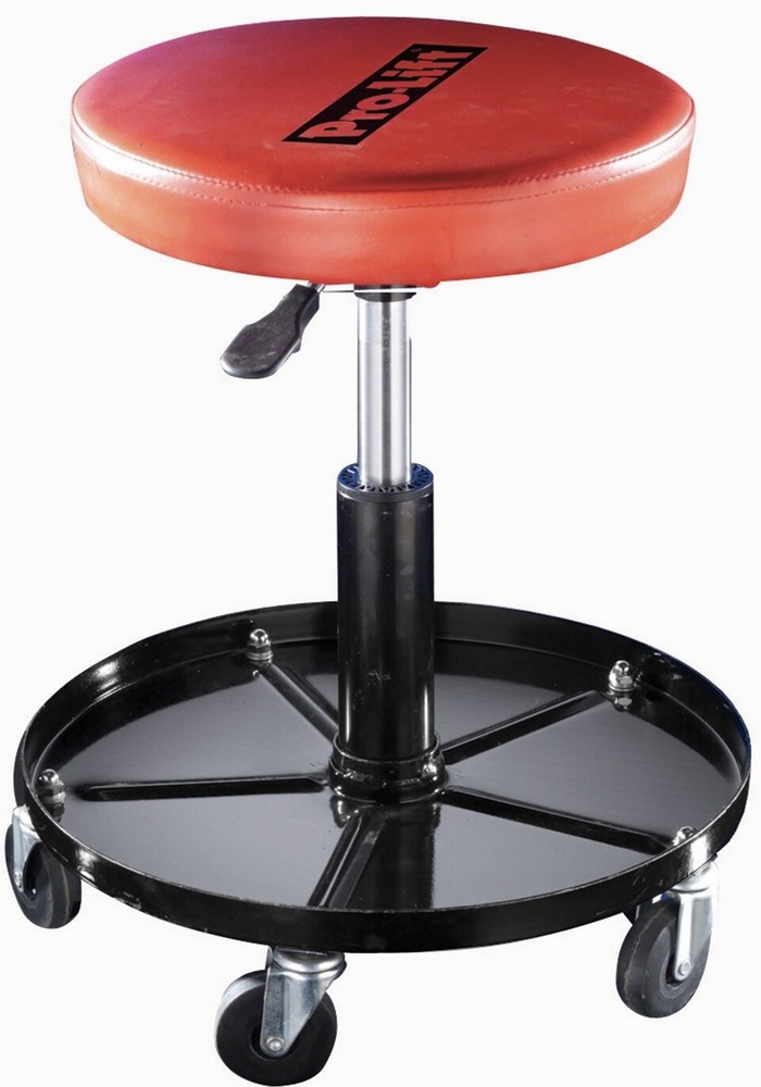 PRO-LIFT PNEUMATIC STOOL 15-20” ADJUSTABLE HEIGHT CREEPER SEAT W/ TOOL CADDY *