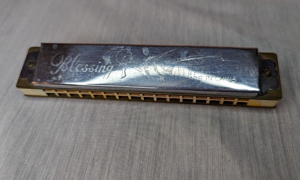Blessing Harmonica 1970s - Silver