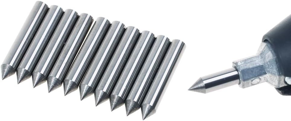 10pcs Scribe Tips Engraver Bits Carbide Point Bit Nozzle for Rotary Tool Elec...