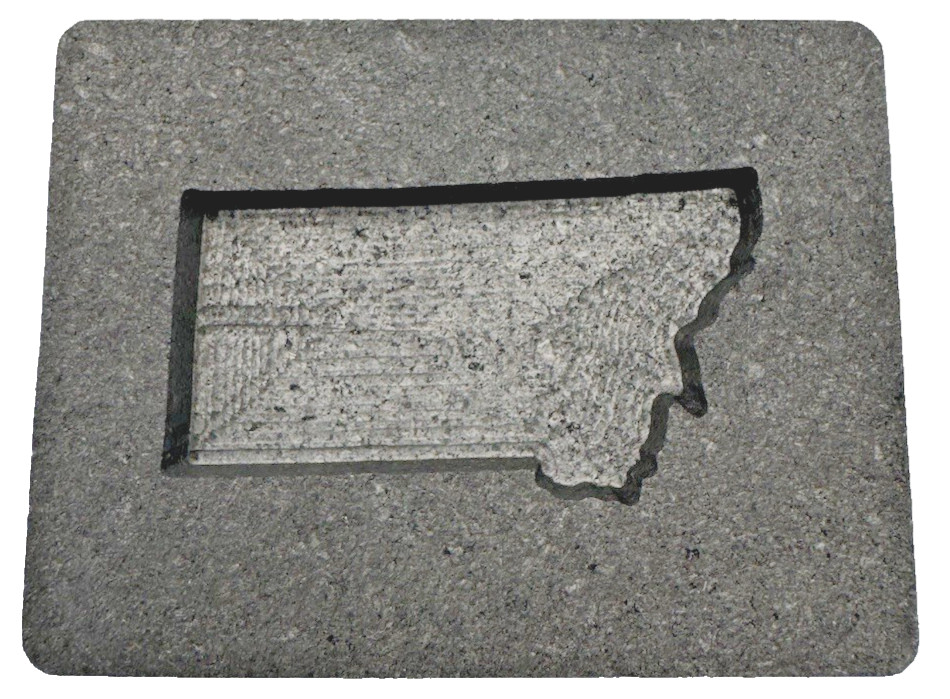 Graphite Ingot Mold For Casting 4 oz Gold Reverse Montana