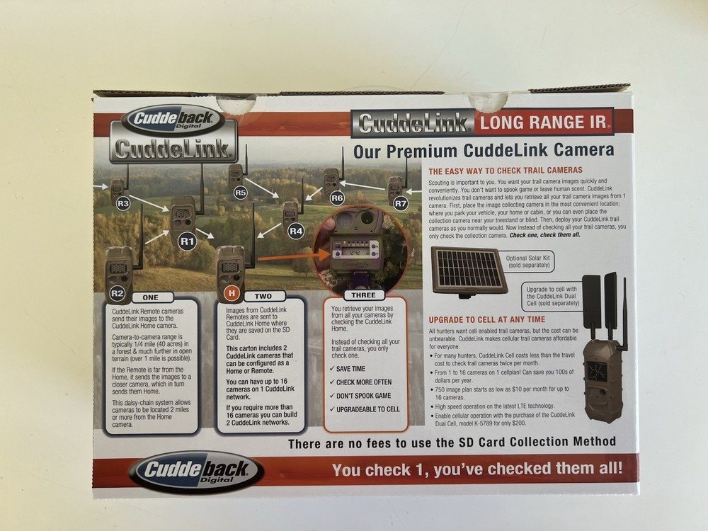 Cuddeback CuddeLink Wireless Long Range IR Trail Camera - Pack of 2