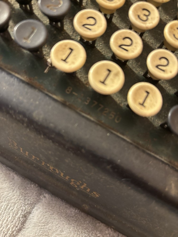 Burroughs Vintage Adding Machine In WORKING Condition