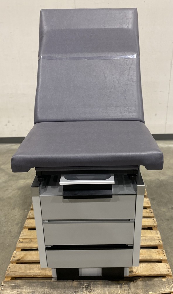 Medline Basic Exam Table W/ Stirrups 2 Drawers Gray MDR300701