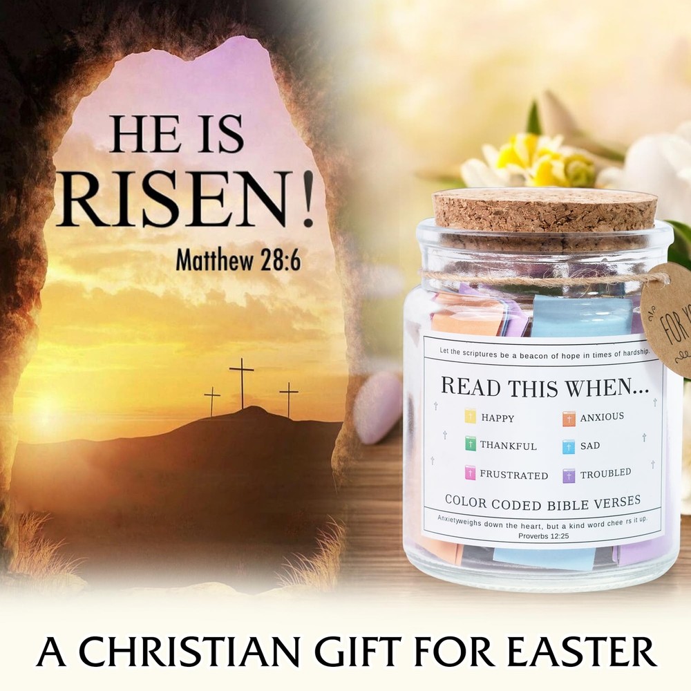 Read This When Bible Verses Jar – Easter Basket Stuffers, Easter, Birthday, C...