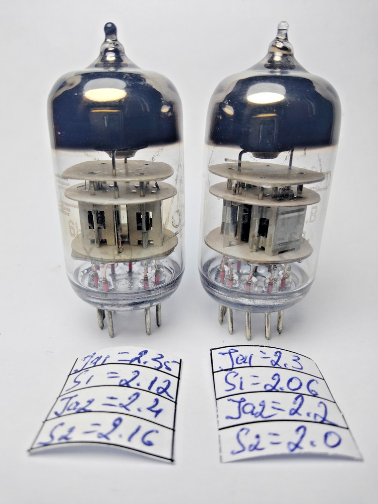2 pcs NEW  6N2P-EV /12AX7/ECC83 / Triple Mica  Voskhod tubes Matched Pair