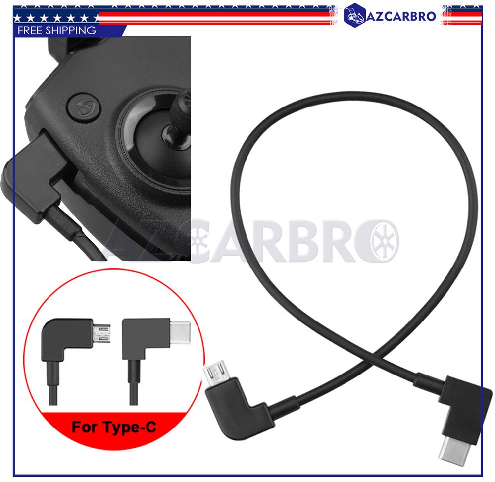 OTG Micro USB Type-C Cable Data Cord For DJI Mavic 2 Pro/Zoom Remote Controller