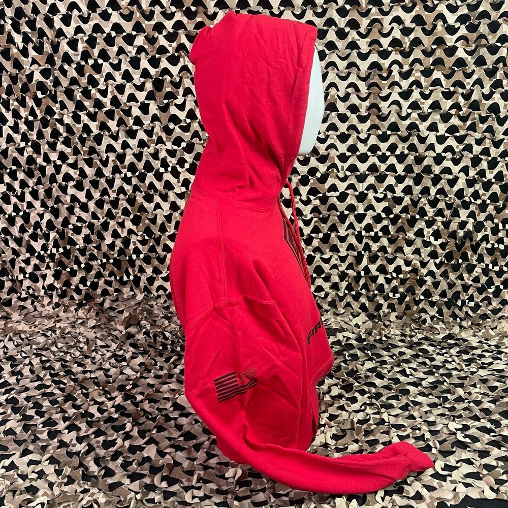 NEW First Strike Pull Over Hooded Sweatshirt - Red - Small