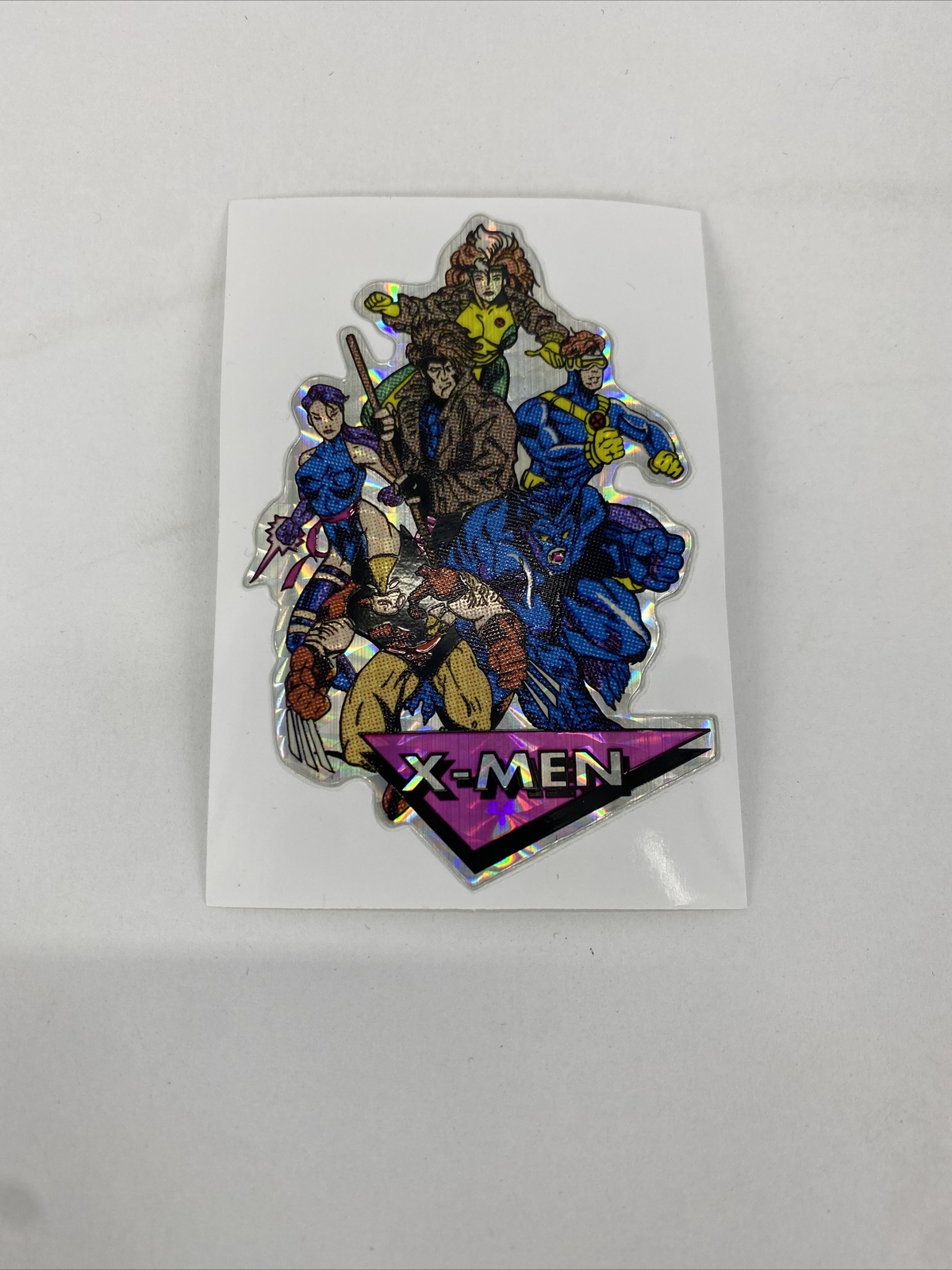 RARE Vintage X-Men 1992 Ser 4 Marvel Masterpieces Prism Vending Machine Sticker