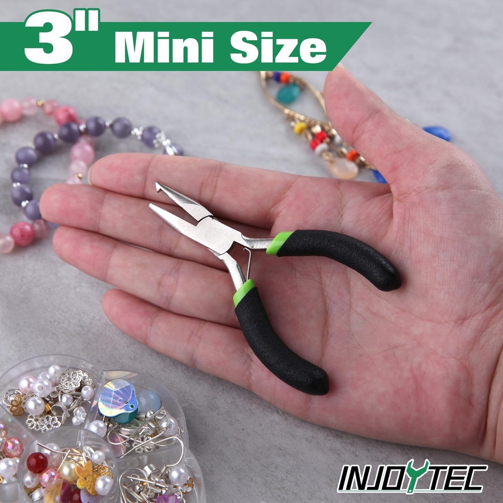 Mini Split Ring Pliers Jewelry Pliers 3" Split Ring Tool Jump Ring Opener Spl...