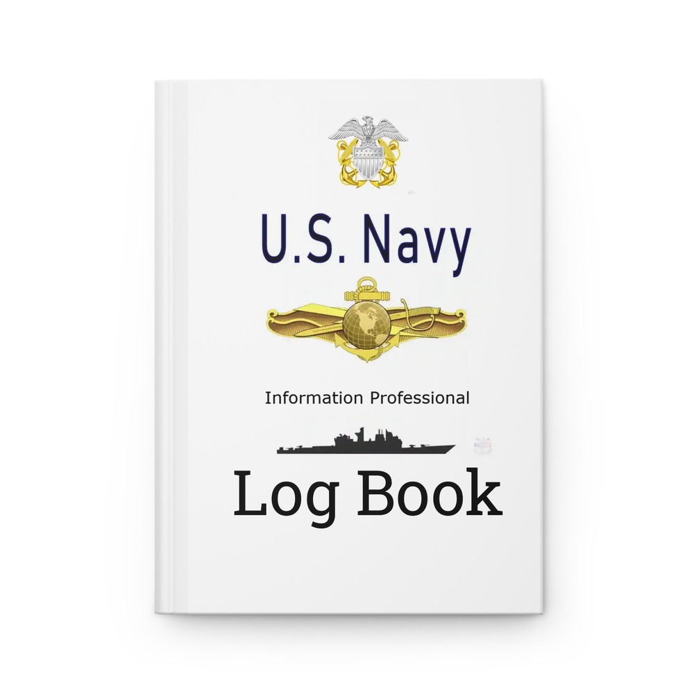 US Navy Information Professional Log Book Emblem Journal
