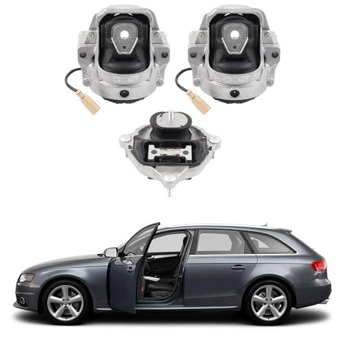 Engine Motor Trans Mount Set 3PCS Compatible with Audi A4 A5 A4 Quattro A5