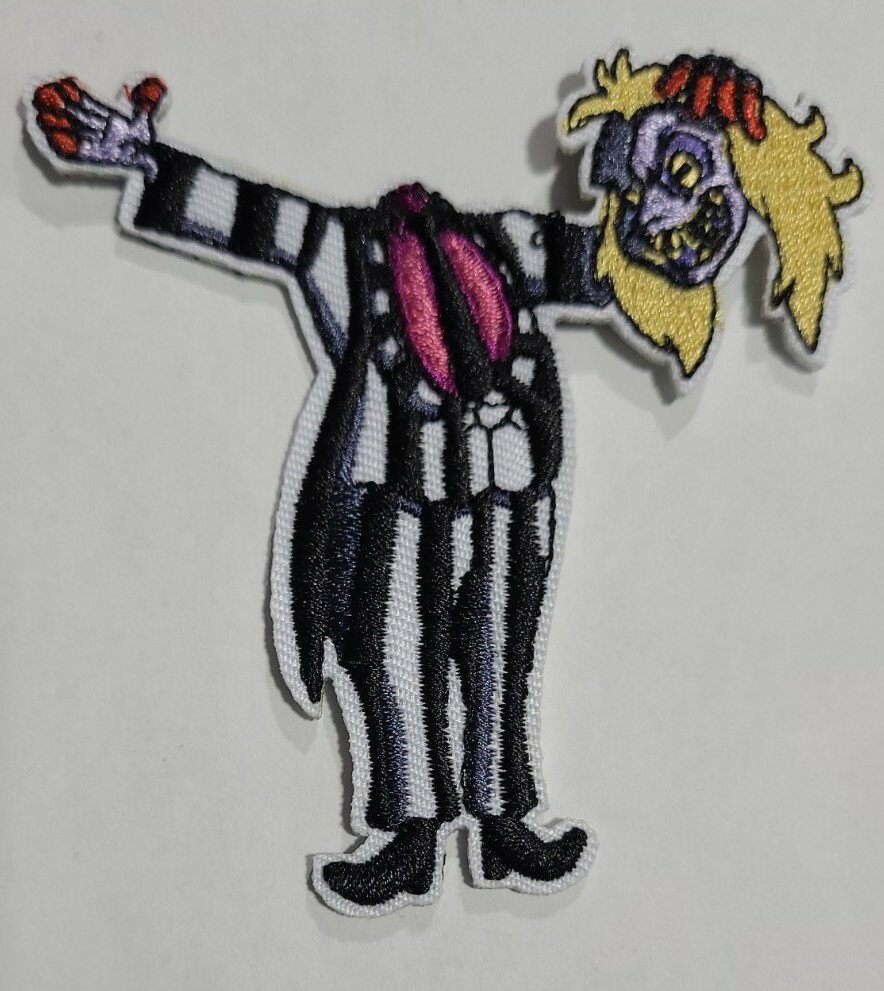 Beetlejuice "Holding His Head" Embroidered Patch -new