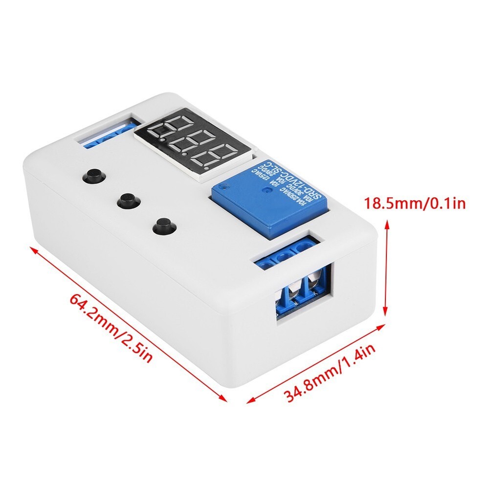 12V LED Display Adjustable Timer Relay Automation Control Switch Module