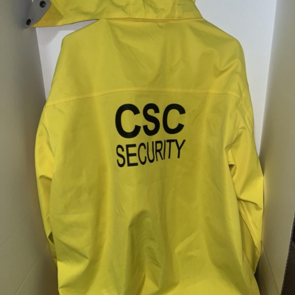 CSC Private Security Super Bowl LVI Staff Jacket Yellow 3XL