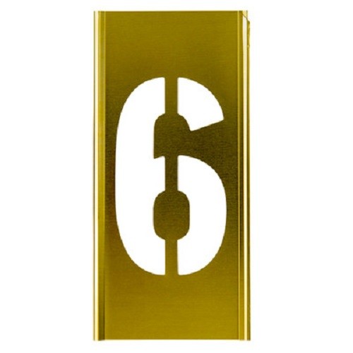 CH Hanson 100136 - Stencil Sort-3" Brass Gothic 6