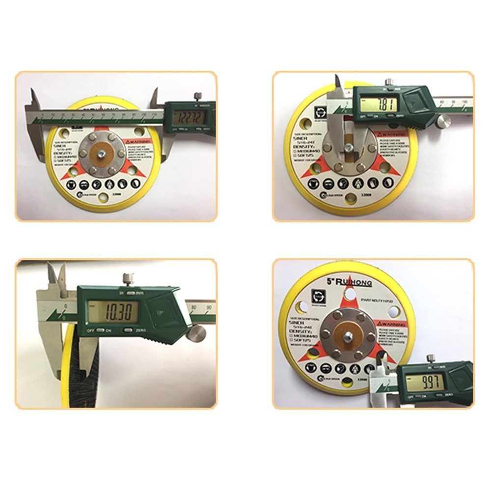 5 Flocking Sucker M8 Thread Self-adhesion Sanding Disc Backing Pad Power Sande