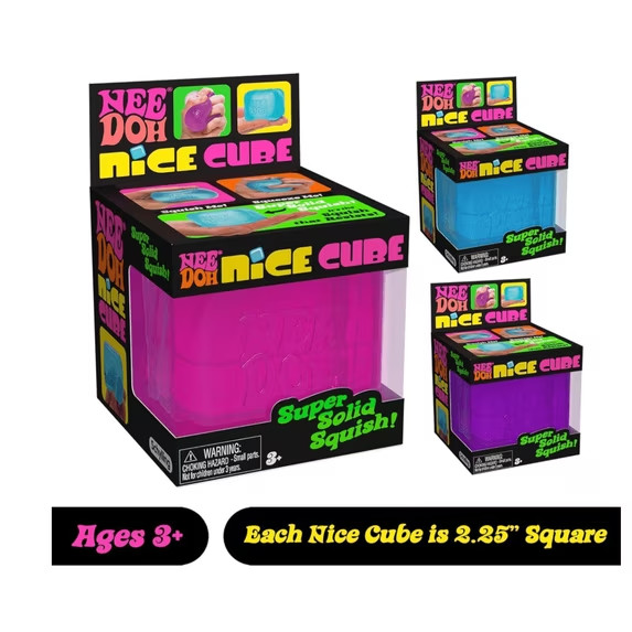 NeeDoh Nice Cube | New | Pink | BuyAny2ShipFree