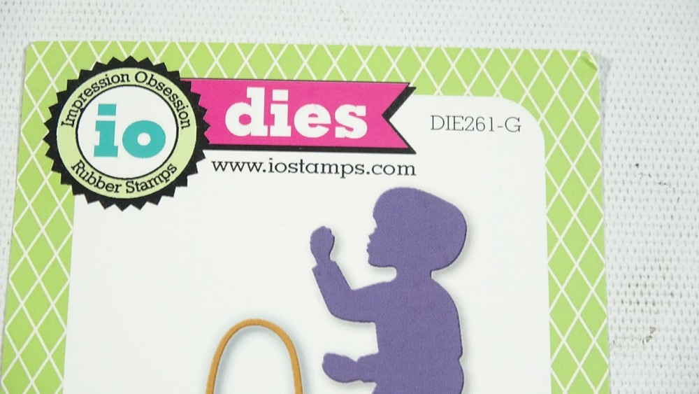 Impression Obsession io Easter Basket With Boy And Eggs DIE261-G