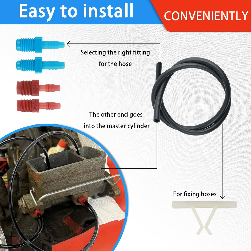 Car Brake Master Cylinder Bleeder Kit,Practical Brake Bleeder Kit to Replace ...