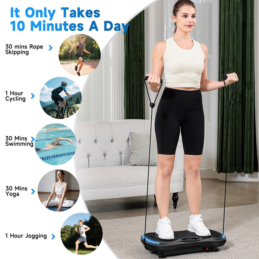 Vibration Plate Exercise Machine for Lymphatic Drainage, Vibration Machine fo...
